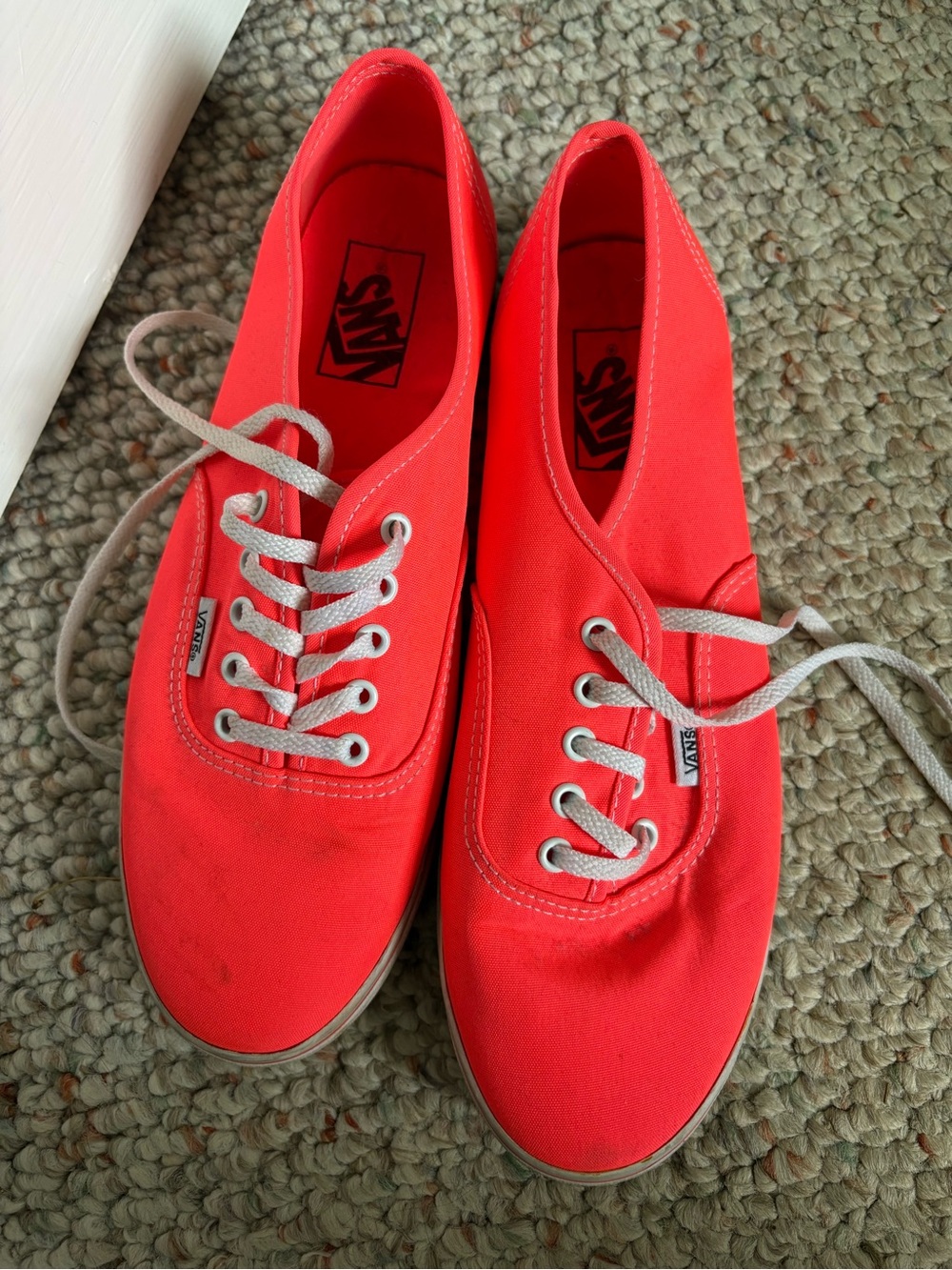 Bright Coral Vans
